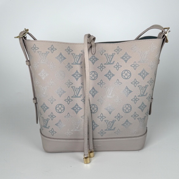 Authentic Louis Vuitton Flore NM Mahina FM Brume Shoulder Bucket Bag - Picture 1 of 14